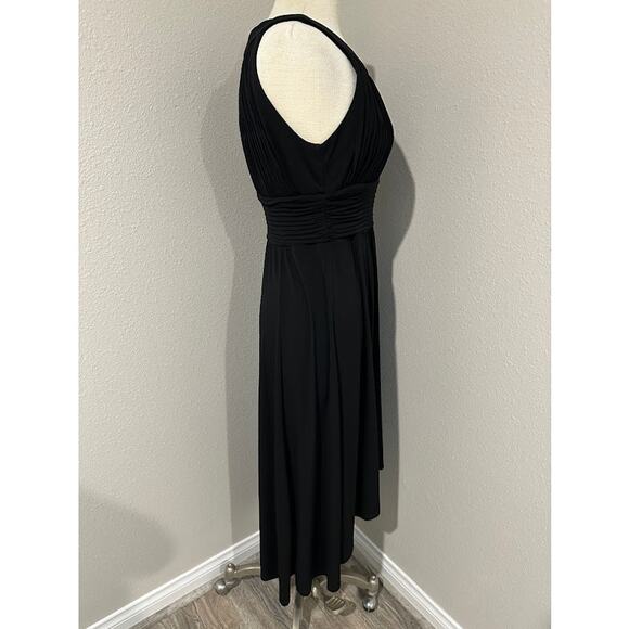 Sangria High Low Sleeveless Midi Dress Black Size 12 - Picture 3 of 10